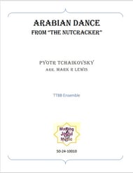 Arabian Dance TTBBB choral sheet music cover Thumbnail